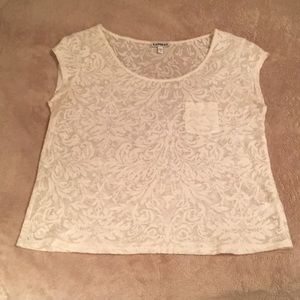 Express shear lace shirt